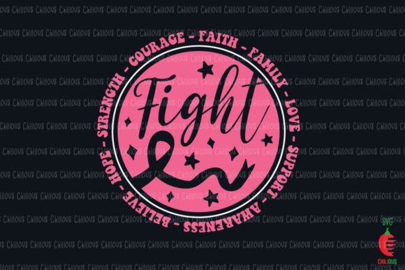Breast Cancer Fight Graphics for Crafts & Local Branding