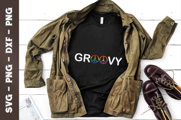 Groovy Hippie 60s 70s Peace Sign Graphics for T-Shirt Designs