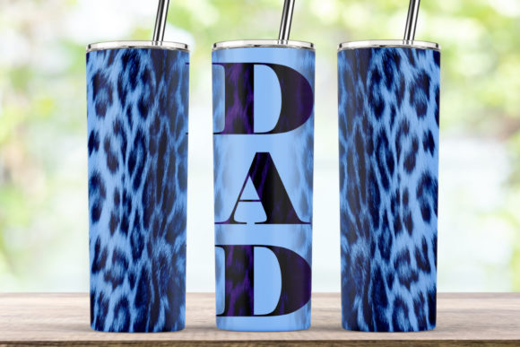 Leopard Blue DAD Graphics for Crafts & Marketing