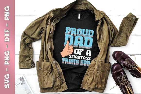 Mens Awesome Proud Trans Dad Pride LGBT Graphics