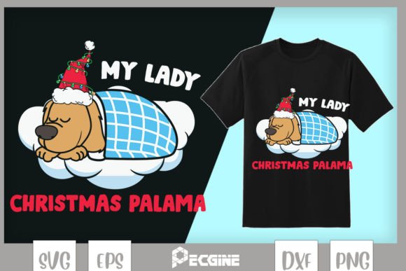 My Lazy Christmas Pajama Lazy Dog: Crafts & Graphics