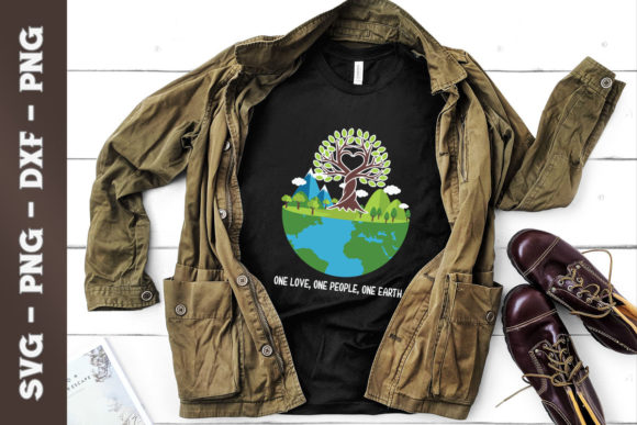 Peace Tree Love People Earth Day Hippie Graphics