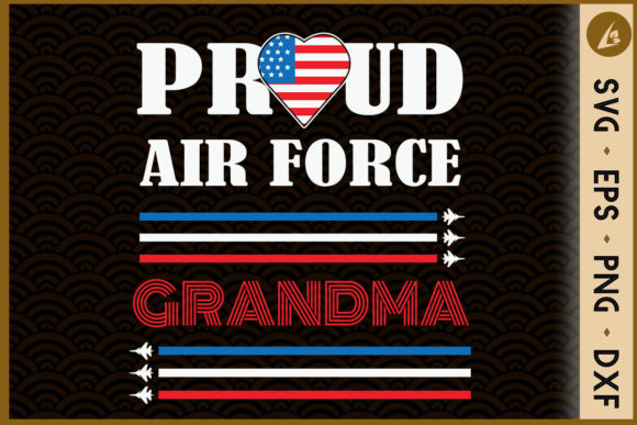 Proud Air Force Grandma Shirt US Graphics & Crafts