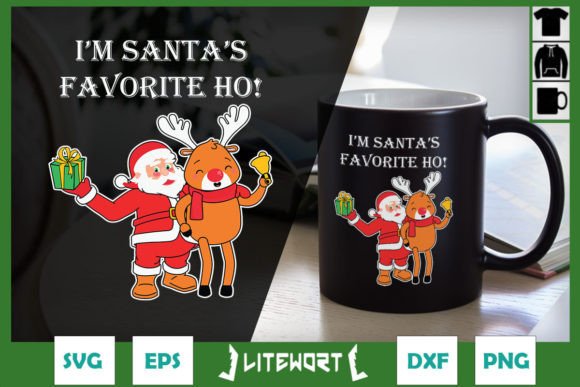Santa s Favorite Ho Reindeer Graphics for Crafts