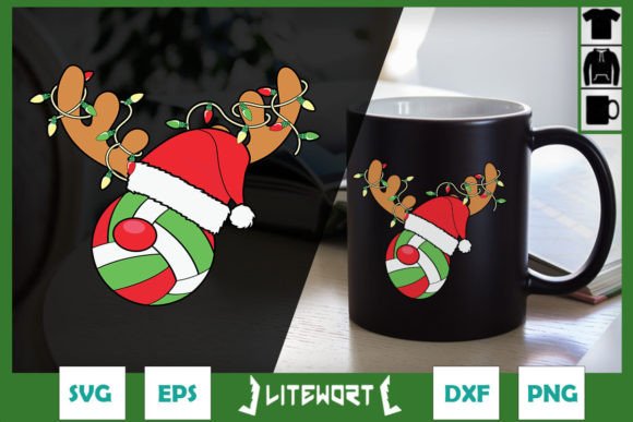 Volleyball Reindeer Christmas Hat Lights: A Crafts Graphics Review
